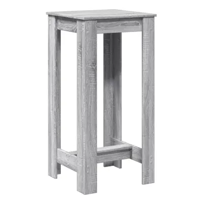 vidaXL Bar Table Kitchen Pub Table Bistro Table Grey Sonoma Engineered Wood