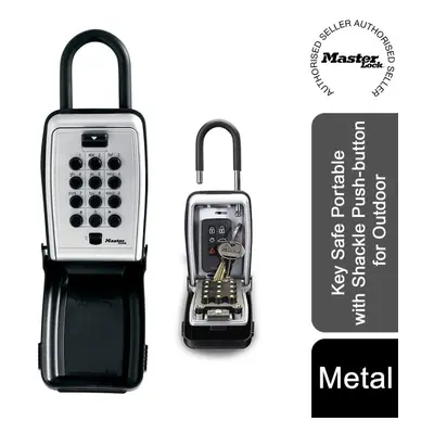 Master Lock Key Safe Portable with Shackle Push-button