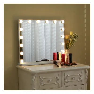 Large Makeup Dressing Table Mirror with LED Dimmable Lights