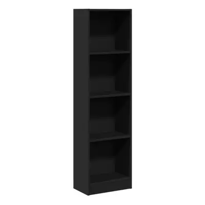 (black, x x cm) vidaXL Book Cabinet Display Rack Bookshelf Storage Shelf Rack Engineered Wood