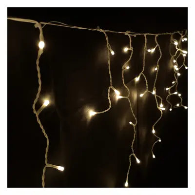 640 LED 16m Premier Christmas Outdoor Function Icicle Lights in Warm White