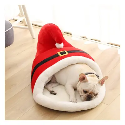 60*43*35cm Christmas Cartoxick Winter Warm Bed for Cats Dog Pet