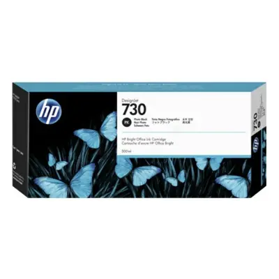 HP P2V73A (730) Ink cartridge bright black, 300ml