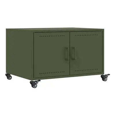 vidaXL Coffee Table Hallway Tea End Table Accent Side Table Olive Green Steel