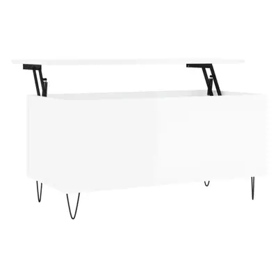 (high gloss white) vidaXL Coffee Table Side Table End Accent Telephone Sofa Table Engineered Woo