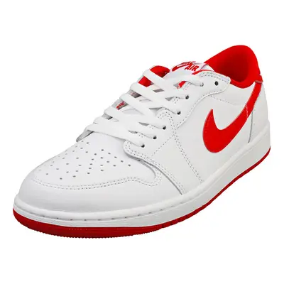 (10.5) Nike Air Jordan Retro Low Og Mens Fashion Trainers in White Red