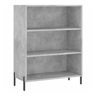 (concrete grey) vidaxL Shelf Cabinet Bookcase Side Cabinet Storage Bookshelf Engineered Wood