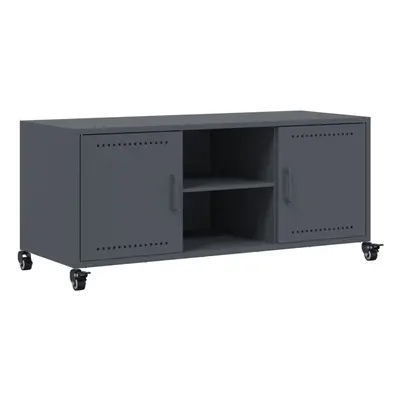 vidaXL TV Cabinet TV Stand Entertainment Centre Media TV Unit Anthracite Steel