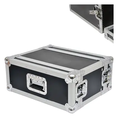 19" 4U Shallow Equipment Patch Panel Flight Case Storage Handle DJ PA Mixer Box