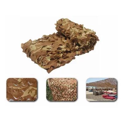 (M) Outdoor Camping Woodland Leaves Desert Camouflage Net Tactical Double Layer Netting Web