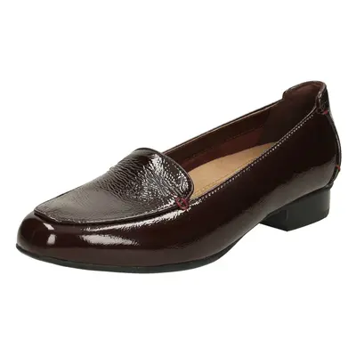 (UK 3.5, Burgundy (Red)) Ladies Clarks Flats Keesha Luca - E Fit