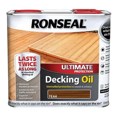 Ronseal Ultimate Decking Oil Teak 2.5 Litre RSLUDOT25L