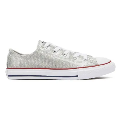 (UK Infant) Converse Chuck Taylor All Star Junior Mouse Grey Ox Trainers