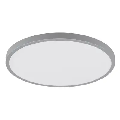 Wall / Ceiling Light Silver 400mm Round Surface Mounted 25W LED 4000K