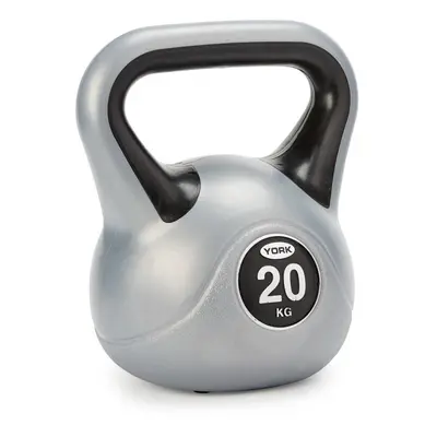 York Fitness Vinyl Coated Gym Training Home Kettlebell - 20kg