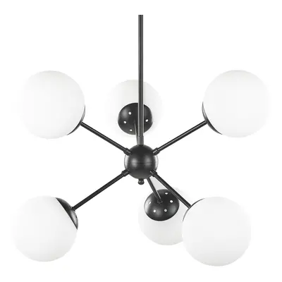 Ceiling Lamp ADAWRO Metal Black/ White