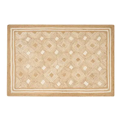 Jute Area Rug x cm Beige MENGEN