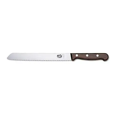 Victorinox Rosewood Bread Knife, Serrated Edge 21cm, stainless_steel, Brown