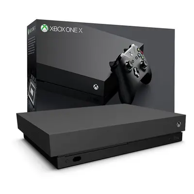 (Xbox One X Game Console - Black, 1TB) Microsoft Xbox One Refurbished Game Console