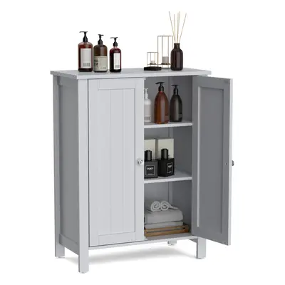 Bathroom Storage Cabinet Free Standing Storage Organizer w/ Two Doors