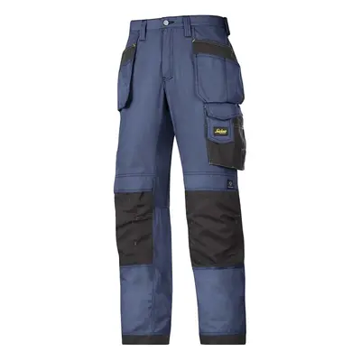 (31S, Navy/ Black) Snickers Mens Ripstop Workwear Trousers