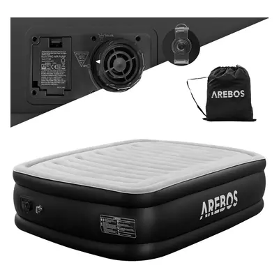 AREBOS Air Mattress Self-Inflating Guest Bed Mattress with Pump Grey / Anthracite