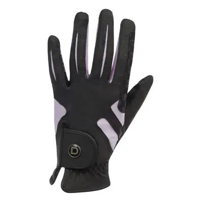 (Large, Black/Pink) Dublin Unisex Cool-it Gel Touch Fastening Riding Gloves