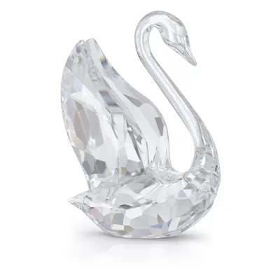 Swarovski Signum Swan Ornament, Clear Crystal Swan Figurine, from the Iconic Swan Collection