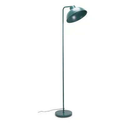 ValueLights Morris Teal Retro Dome Metal Floor Lamp with LED Bulb