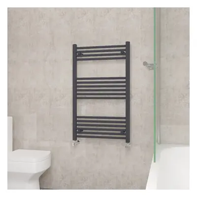 (1000x600mm, Anthracite) NRG Straight Central Heating Towel Rail Bathroom Heated Rad Radiators L