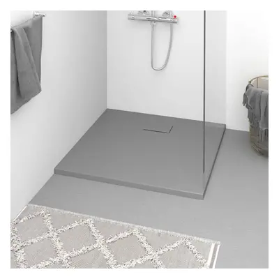 vidaXL Shower Base Tray SMC Grey 90x80 cm Modern Bathroom Shower Receptor