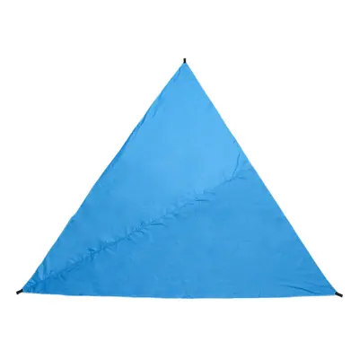 (Blue) 3m Triangular Waterproof Tent Sunshade Garden Patio Awning Canopy Sun Shelter