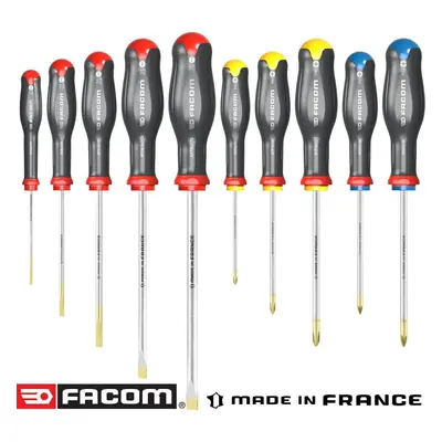 Facom ATW.J10 Piece ProTwist Screwdriver Set Slotted, Pozi Phillips