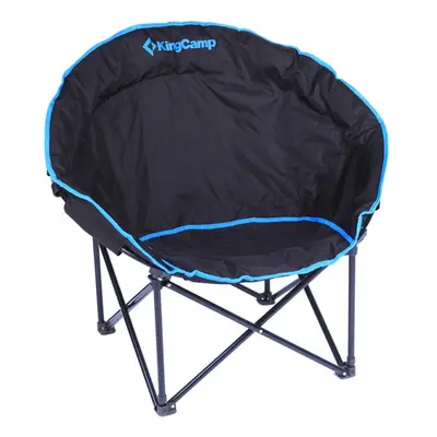 (Blue) Steel Tubes Moon Leisure Chair