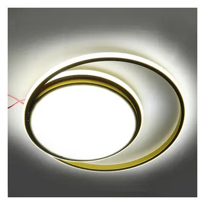 (White Light) 38W 45*5CM AC175-265V LED Ceiling Light Fixture Gold Ring Modern Home Living Room 