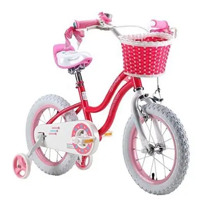 (star-rosy-14) RoyalBaby star girls kids children bike colour in 12" 14" 16"