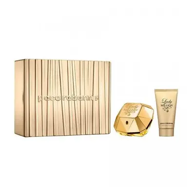 Paco Lady Million Pcs Set: 1.7 Eau De Parfum Spray + 2.5 Body Lotion (Metal Box)