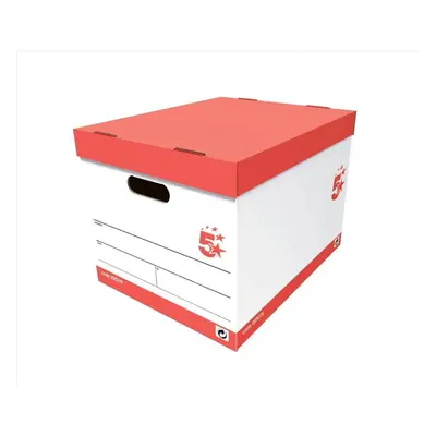 5 Star Storage Box - White (Pack of 10)