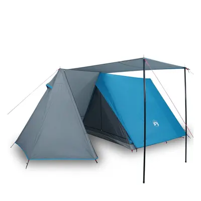 vidaXL Camping Tent 3-Person Lightweight Tent Patio Dome Tent Blue Waterproof