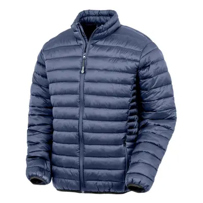 (XS, Navy) Result Genuine Recycled Unisex Adult Quilted Padded Jacket