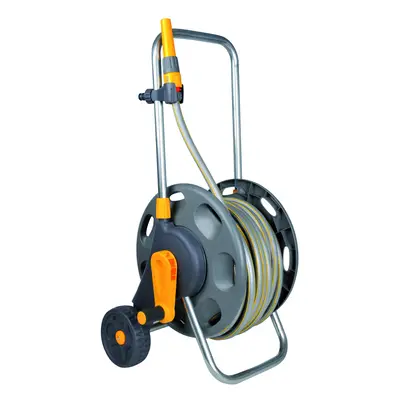 HOZELOCK - Cart Plus 50m (Ã¸ 12.5 mm) Assembled : Max Capacity 60m, 1-piece Rewind Handle, Sturd