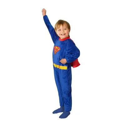 costume suit Superman boys blue 2-piece size