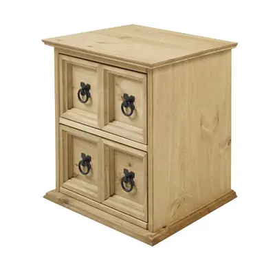 Corona 2x2 CD Unit Solid Pine Furniture