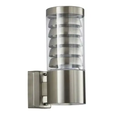 IP44 Outdoor Wall Lamp Stainless Steel Staggered Light Modern Clear Porch Round