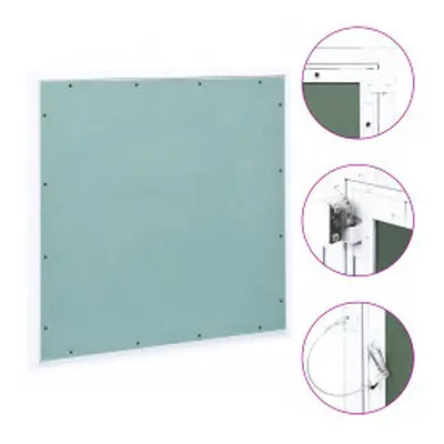 vidaXL Access Panel with Aluminium Frame and Plasterboard 600x600 mm Hatch