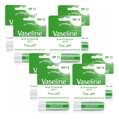 Vaseline Lip Therapy With Petroleum Jelly Balm, Aloe Vera, Pack