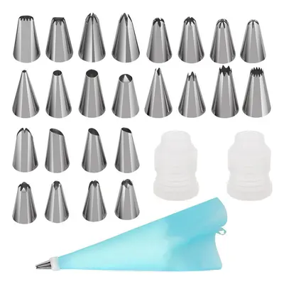 106PCS Cake Baking Tools Decorating Kit Set Piping Tips Pastry Icing Bag