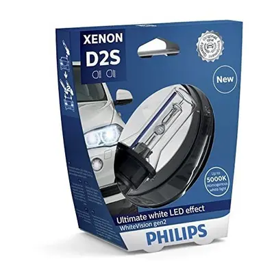 Philips 85122WHV2S1Â WhiteVision gen2 Xenon headlight bulb D2S, single blister