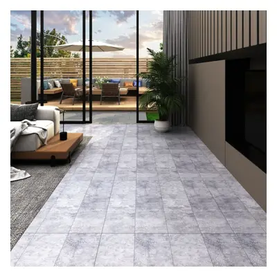 vidaXL Self-adhesive PVC Flooring Planks 5.21 m? mm Cement Grey Floor Tile