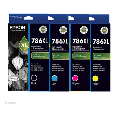 Genuine Original Epson 786XL Colours Value Pack Ink Cartridge High Capacity